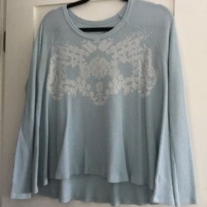 Free people thermal long sleeve shirt